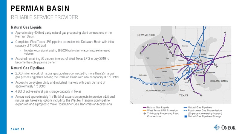 US Capital Advisors Midstream Corporate Access Conference – Oneok Inc. – slide 36