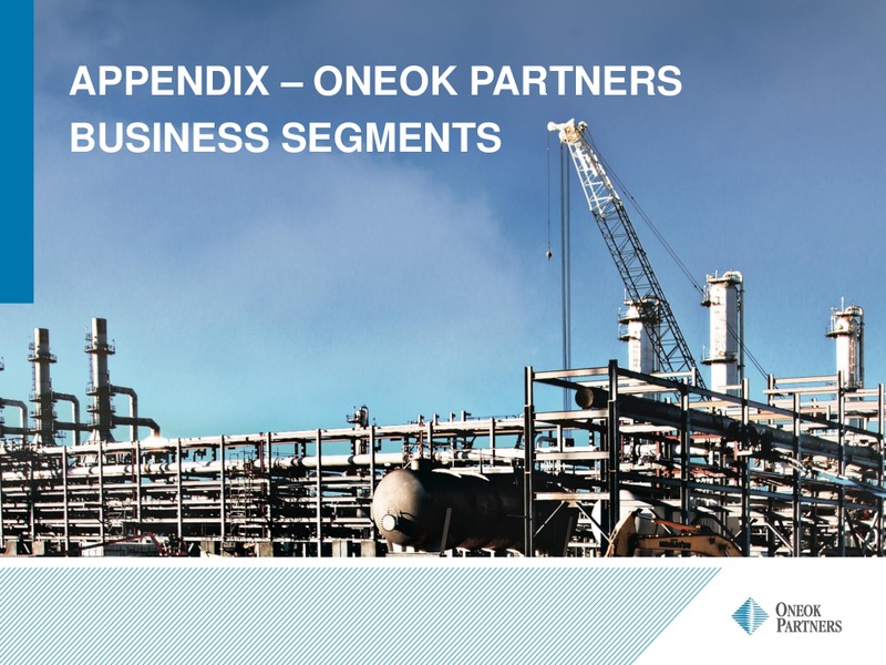 March 2016 Investor Presentation – Oneok Inc. – slide 31