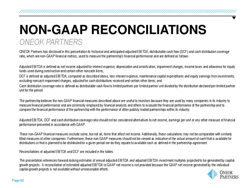 March 2016 Investor Presentation – Oneok Inc. – slide 58