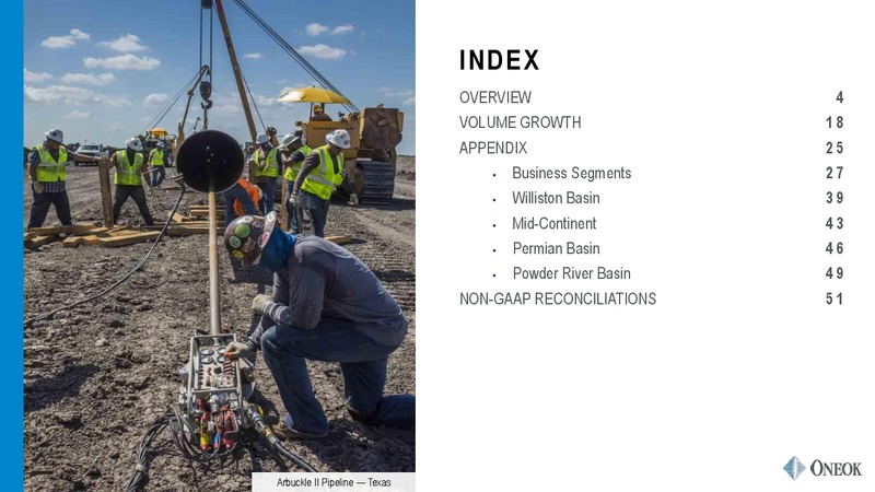 Credit Suisse Energy Conference – Oneok Inc. – slide 2
