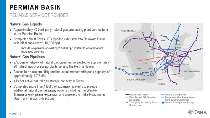 Citi Global Energy and Utilities Conference – Oneok Inc. – slide 46