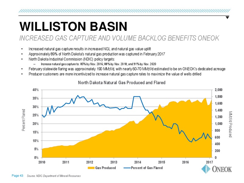 May 2017 Investor Update – Oneok Inc. – slide 39