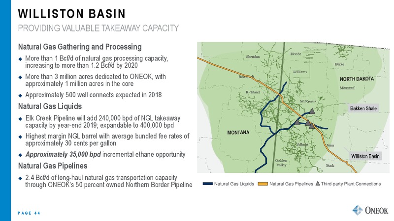 June 2018 Investor Presentation – Oneok Inc. – slide 43