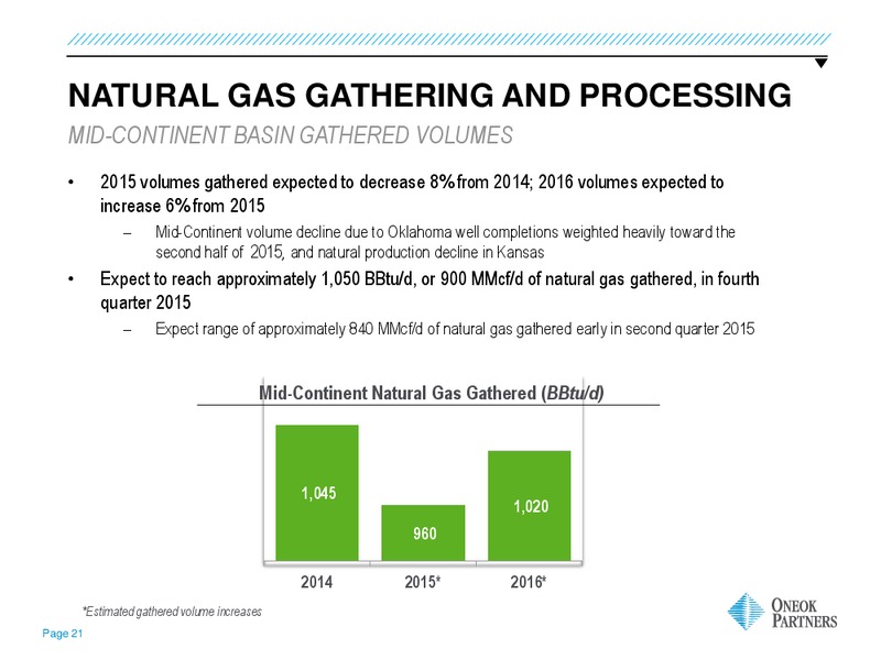 WELLS FARGO KICK THE TIRES – Oneok Inc. – slide 15