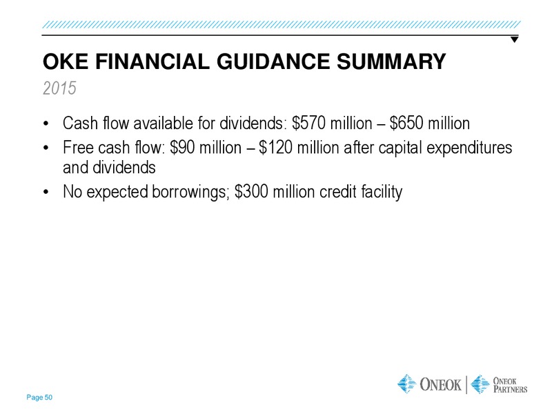 WELLS FARGO KICK THE TIRES – Oneok Inc. – slide 37
