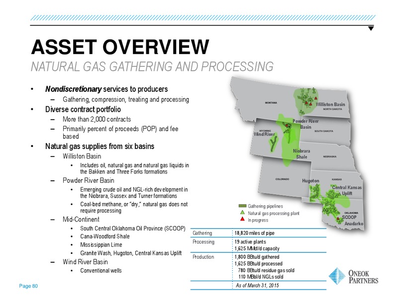 WELLS FARGO KICK THE TIRES – Oneok Inc. – slide 61