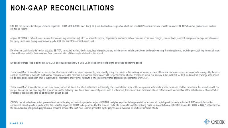 July 2018 Investor Presentation – Oneok Inc. – slide 51