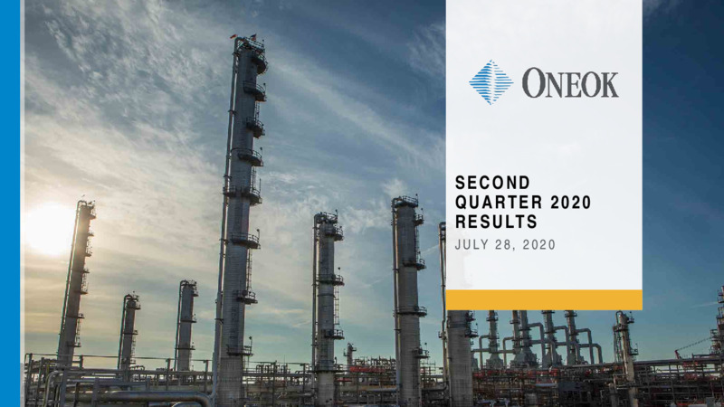 2Q 2020 Earnings Presentation – Oneok Inc. – slide 1
