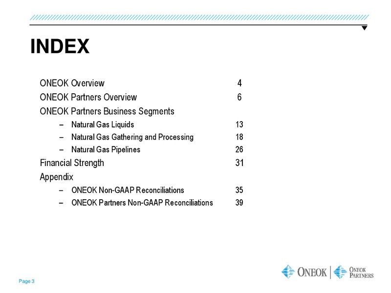 Tuohy Brothers All In Energy Conference – Oneok Inc. – slide 2