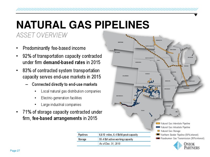 Tuohy Brothers All In Energy Conference – Oneok Inc. – slide 26