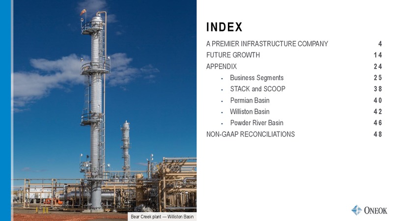 Barclays Global CEO Energy Power Conference – Oneok Inc. – slide 2
