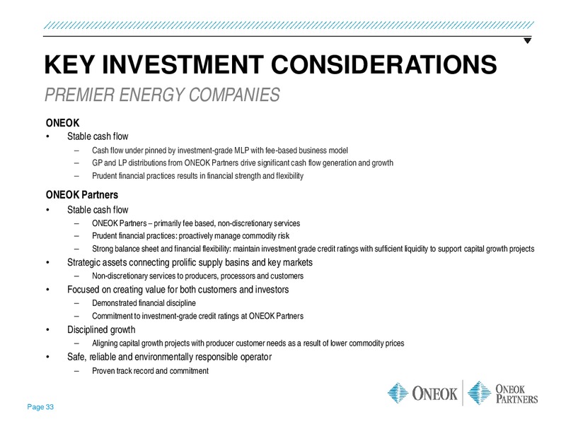 Barclays Capital CEO Energy Power Conference – Oneok Inc. – slide 32