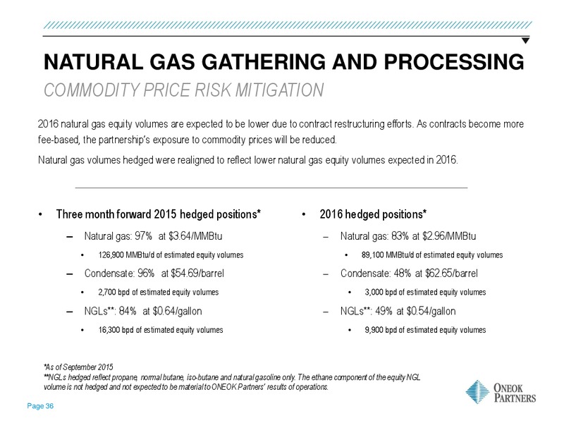 Wells Fargo Energy Symposium – Oneok Inc. – slide 35