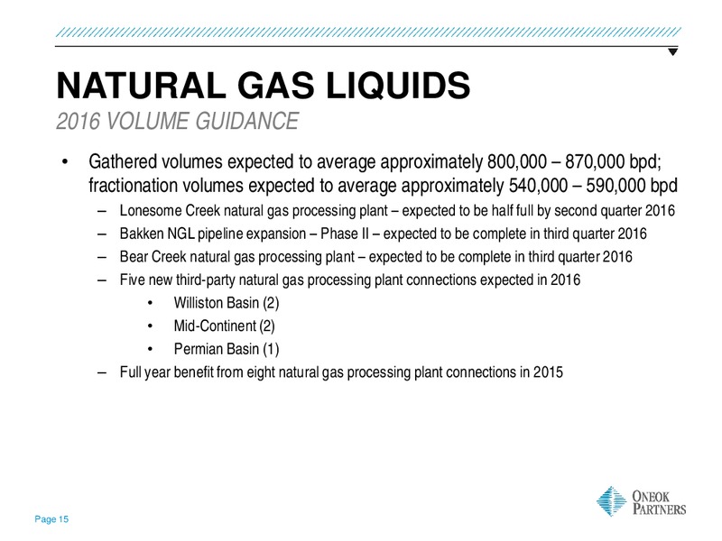 UBS MLP One on One Conference – Oneok Partners, L.P. – slide 14
