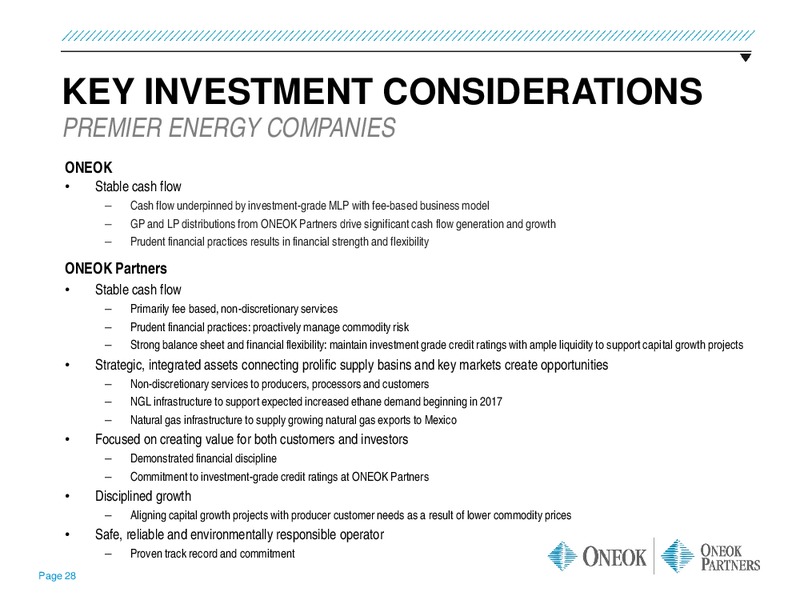 UBS MLP One on One Conference – Oneok Partners, L.P. – slide 27