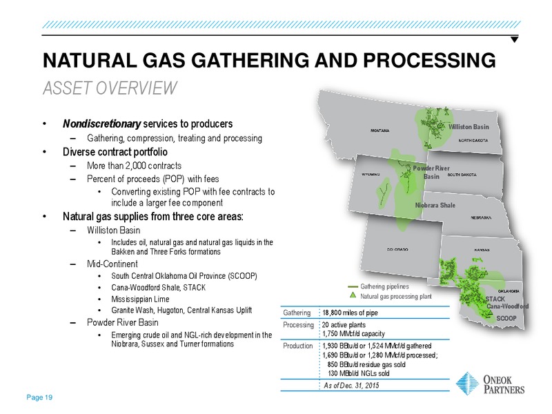 June 2016 MLPA Investor Conference Presentation – Oneok Inc. – slide 18