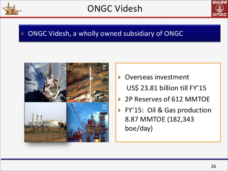 September 2015 Investor Presentation – Ongc Ltd. – slide 25