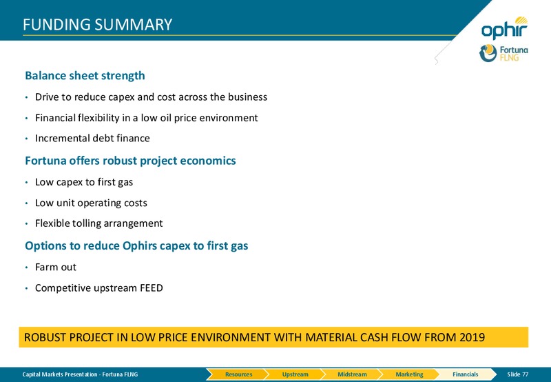 Capital Markets Presentation – Ophir Energy Plc – slide 74