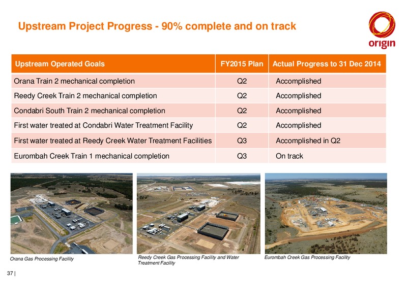 H1 2015 RESULTS – Origin Energy Ltd. – slide 36