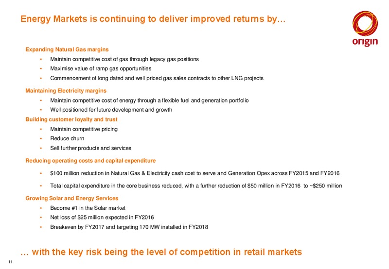 June 2015 Investor Presentation – Origin Energy Ltd. – slide 10