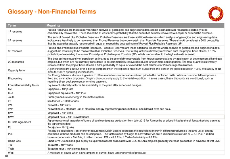 2015 Full Year Results Announcement – Origin Energy Ltd. – slide 58