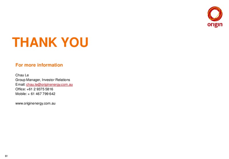 2015 Full Year Results Announcement – Origin Energy Ltd. – slide 59