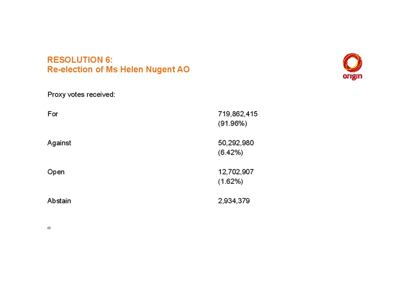 Annual General Meeting 2015 – Origin Energy Ltd. – slide 47