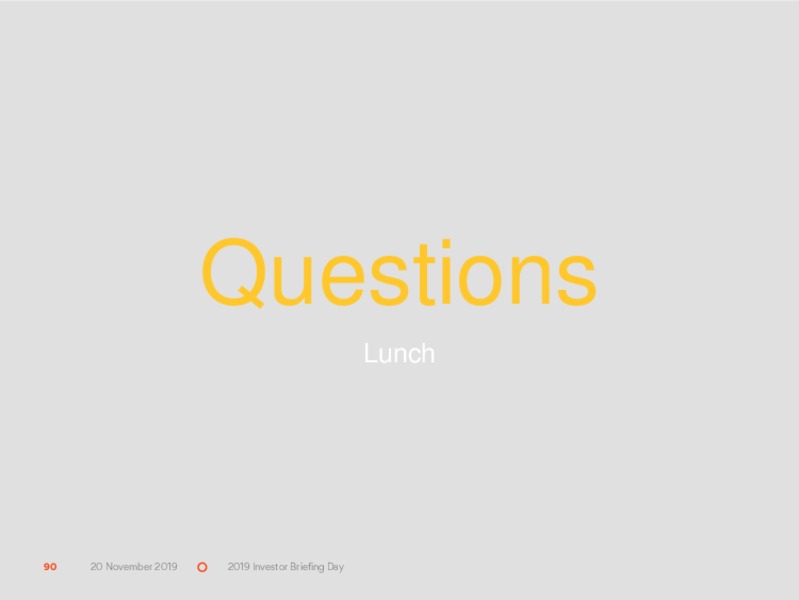 Investor Day 2019 – Origin Energy Ltd. – slide 90