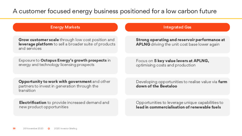 Investor Briefing   November 2020 – Origin Energy Ltd. – slide 58