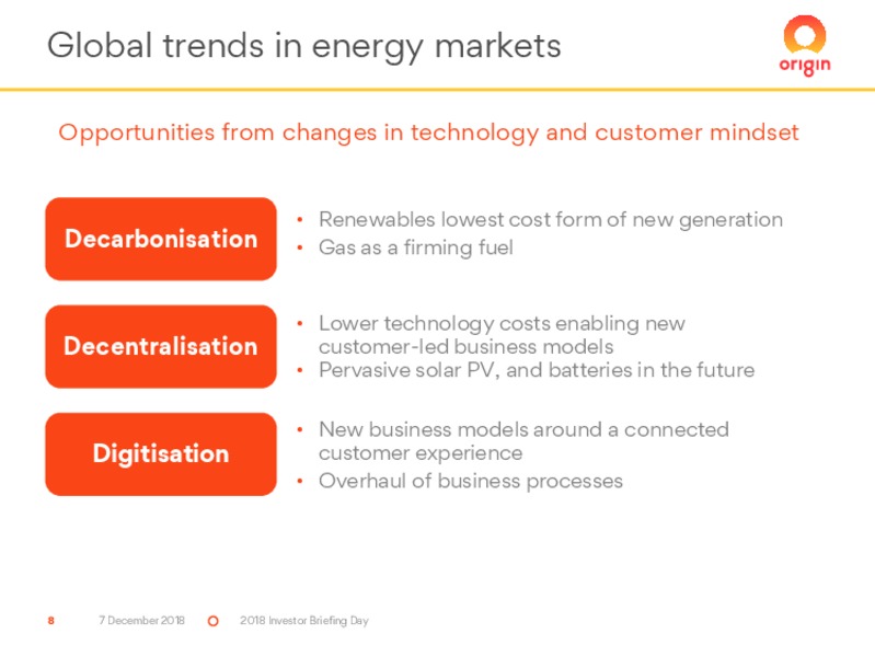 2018 Investor Briefing Day – Origin Energy Ltd. – slide 8