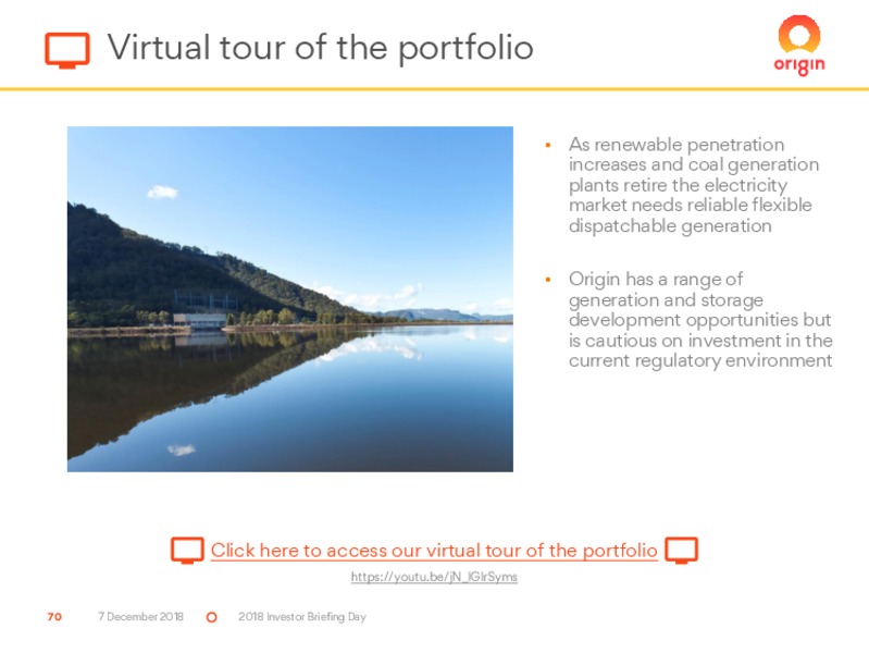 2018 Investor Briefing Day – Origin Energy Ltd. – slide 70