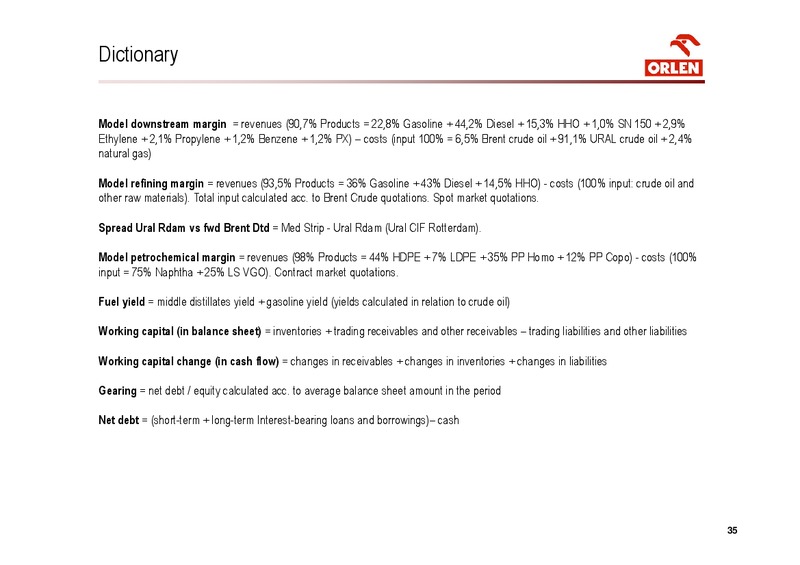Q4 2015 Results – Orlen Upstream – slide 35