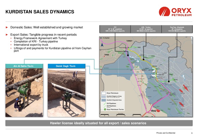 Investor Presentation – Oryx Petroleum Corp – slide 9