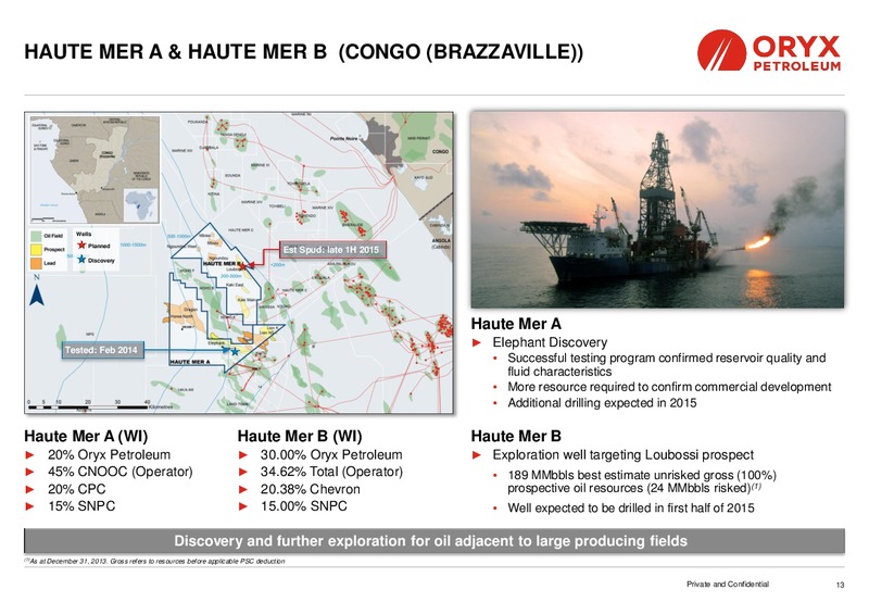 Investor Presentation – Oryx Petroleum Corp – slide 13