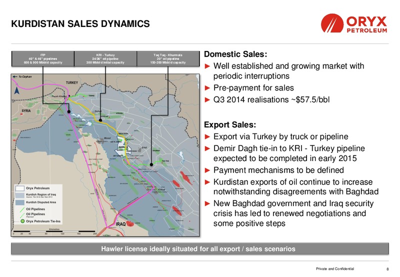 Investor Presentation – Oryx Petroleum Corp – slide 8