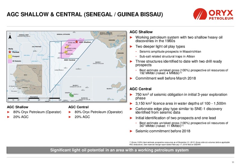 May 2016 Corporate Presentation – Oryx Petroleum Corp – slide 11
