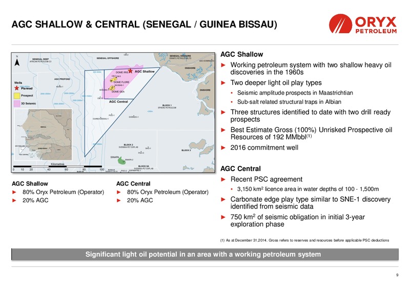 Oryx Petroleum: An upstream Leader in Africa and the Middle East – Oryx Petroleum Corp – slide 9