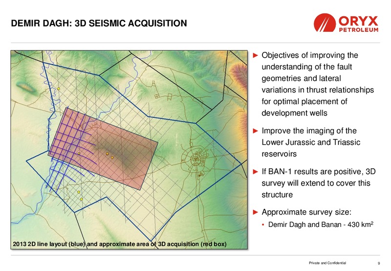 MACQUARIE OIL AND GAS EXPLORERS CONFERENCE – Oryx Petroleum Corp – slide 9