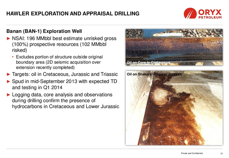 TD SECURITIES LONDON ENERGY CONFERENCE – Oryx Petroleum Corp – slide 13