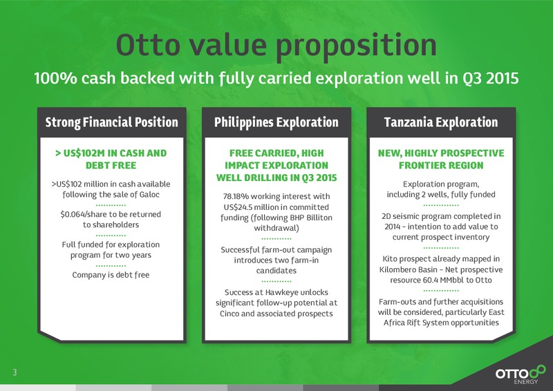 April 2015 Investor Presentation – Otto Energy Limited – slide 2