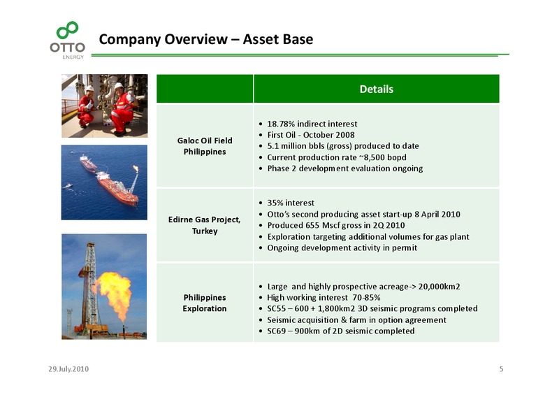 Australasian Energy Pacesetters 2010 – Otto Energy Limited – slide 4