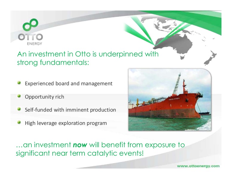 September 2008 Investor Presentation – Otto Energy Limited – slide 2