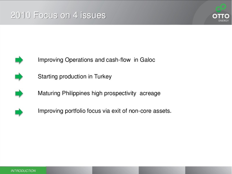 November 2010 Annual General Meeting – Otto Energy Limited – slide 2