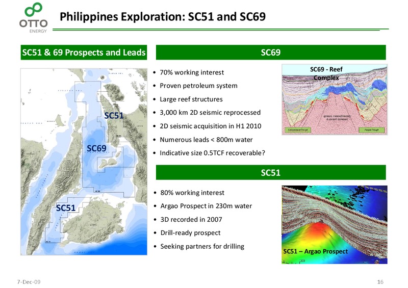 December 2009 Investor Presentation – Otto Energy Limited – slide 15