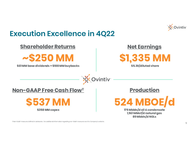 4Q 2022 Earnings Presentation – Ovintiv Inc – slide 3
