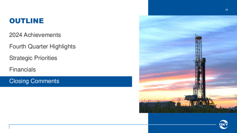 Fourth Quarter Earnings Conference Call – Oxy Usa Incorporated – slide 18