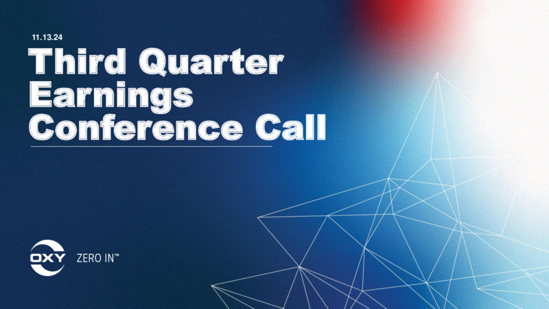 3Q 2024 Earnings Conference Call – Oxy Usa Incorporated – slide 1