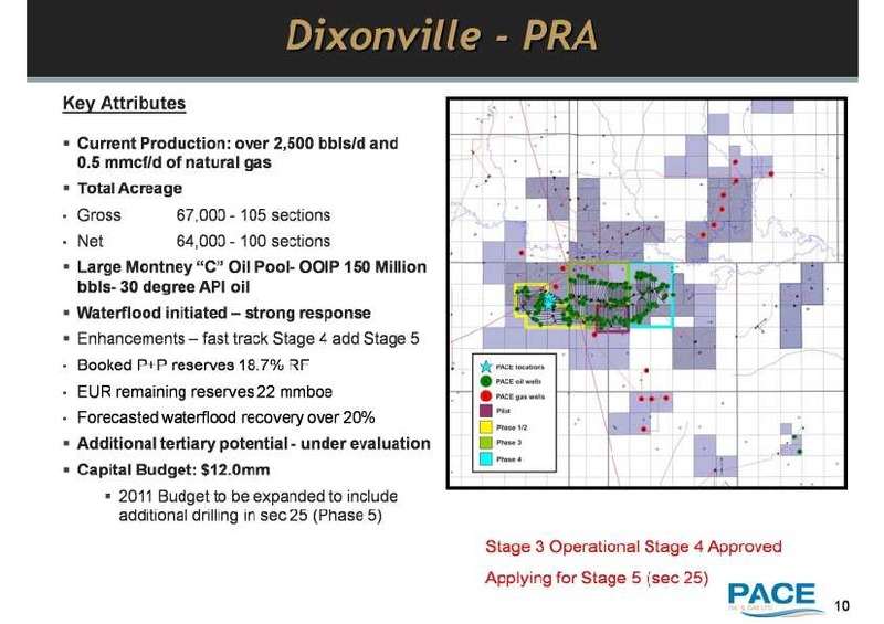 MARCH 2011 INVESTOR UPDATE – Pace Oil & Gas Ltd. – slide 10