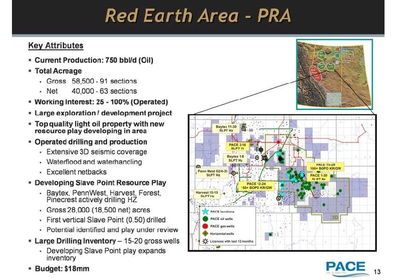MARCH 2011 INVESTOR UPDATE – Pace Oil & Gas Ltd. – slide 13