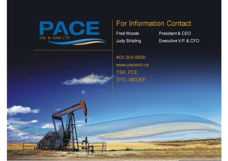 MARCH 2011 INVESTOR UPDATE – Pace Oil & Gas Ltd. – slide 28